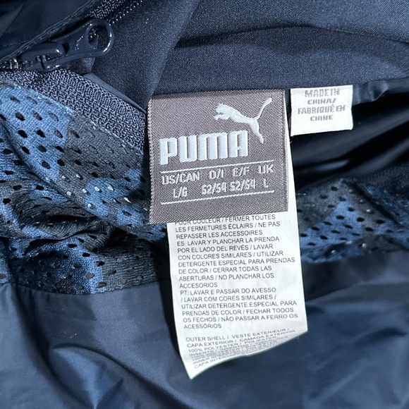 Puma x Red Bull Racing F1 Formula 1 Reversible Windbreaker Jacket Mens Large - Picture 12 of 15